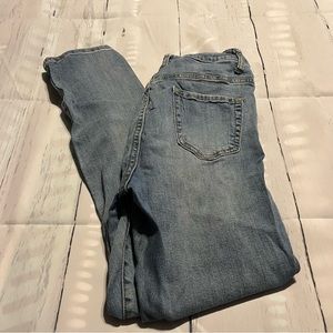 High Rise Dogma Blue Jeans, Size 9